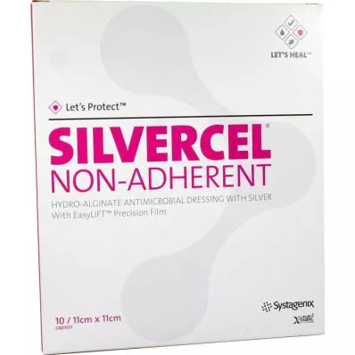 SILVERCEL icke-häftande kompresser 11x11 cm, 10 st