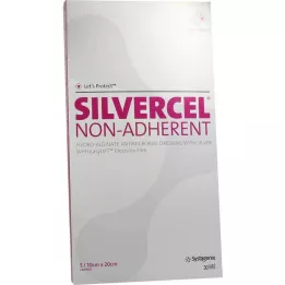 SILVERCEL icke-häftande kompresser 10x20 cm, 5 st
