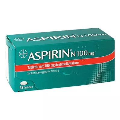 ASPIRIN N 100 mg tabletter, 98 st