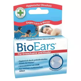 BIOEARS Antimikrobiella öronproppar i silikon, 6 st