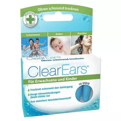 CLEAREARS Öronproppar för vattenavledning, 10 st