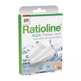 RATIOLINE aqua Duschplåster Plus 8x10 cm sterilt, 5 st
