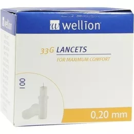 WELLION Lancetter 33 G, 100 st
