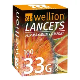 WELLION Lancetter 33 G, 100 st