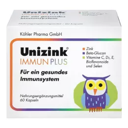 UNIZINK Immun Plus Kapslar, 1X60 Kapslar
