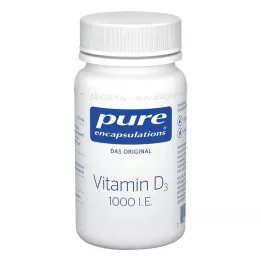 PURE ENCAPSULATIONS Vitamin D3 1000 I.U. kapslar, 60 kapslar