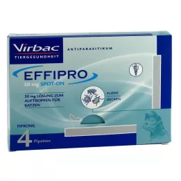 EFFIPRO 50 mg lösning för katter, 4 st
