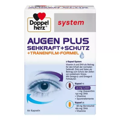 DOPPELHERZ Eyes plus vision+protection system kapslar, 60 st