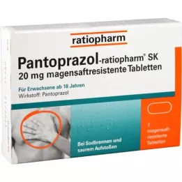 PANTOPRAZOL-ratiopharm SK 20 mg enterotablett, 7 st
