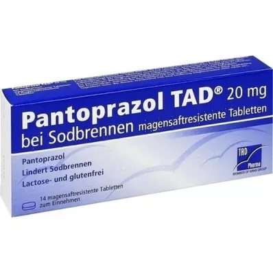PANTOPRAZOL TAD 20 mg b.Sodbrenn. magsafttabletter, 14 st