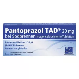 PANTOPRAZOL TAD 20 mg b.Sodbrenn. magsafttabletter, 14 st