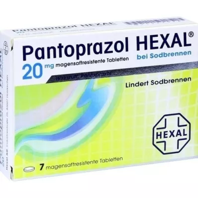 PANTOPRAZOL HEXAL b.Halsbränna enterotabletter, 7 st