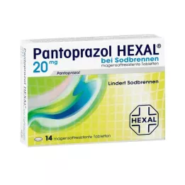 PANTOPRAZOL HEXAL b.Halsbränna enterotabletter, 14 st