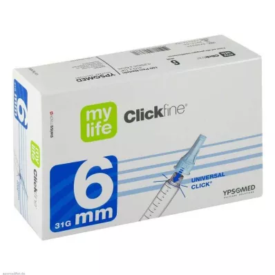 MYLIFE Clickfine pennnålar 6 mm 31 G, 100 st