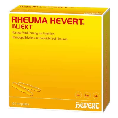 RHEUMA HEVERT injektionsampuller, 100X2 ml RHEUMA HEVERT injektionsampuller, 100X2 ml