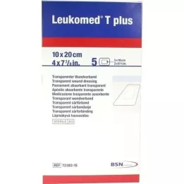 LEUKOMED transp.plus sterila plåster 10x20 cm, 5 st