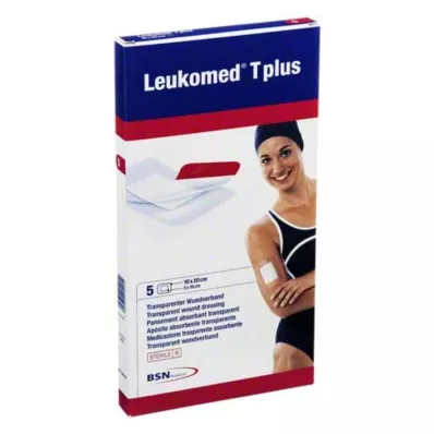 Leukomed transp.plus sterila plåster 10x20 cm, 5 st