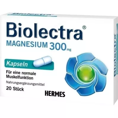 BIOLECTRA Magnesium 300 mg kapslar, 20 kapslar