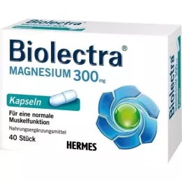 BIOLECTRA Magnesium 300 mg kapslar, 40 kapslar