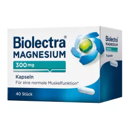 BIOLECTRA Magnesium 300 mg kapslar, 40 kapslar