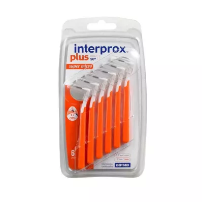 Interprox plus super micro orange interdentalborste, 6 stycken