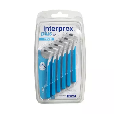 Interprox plus konisk blå interdentalborste, 6 st Interprox plus konisk blå interdentalborste, 6 st