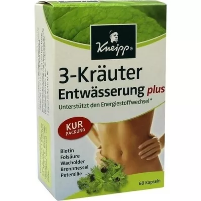 KNEIPP 3-Herb Kapslar för dränering, 60 kapslar