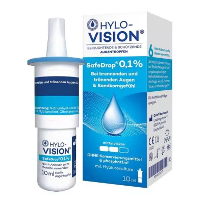 HYLO-VISION SafeDrop 0,1% ögondroppar, 10 ml HYLO-VISION SafeDrop 0,1% ögondroppar, 10 ml