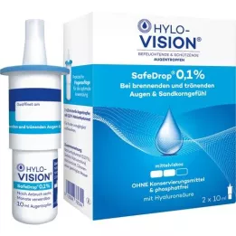 HYLO-VISION SafeDrop 0,1% ögondroppar, 2X10 ml