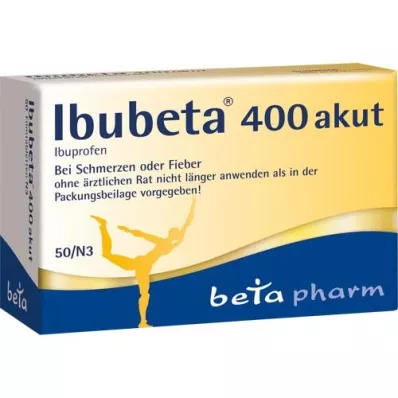 IBUBETA 400 akuta filmdragerade tabletter, 50 st