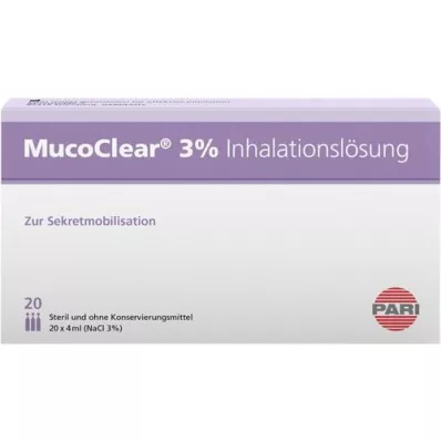 MUCOCLEAR 3% NaCl inhalationslösning, 20X4 ml