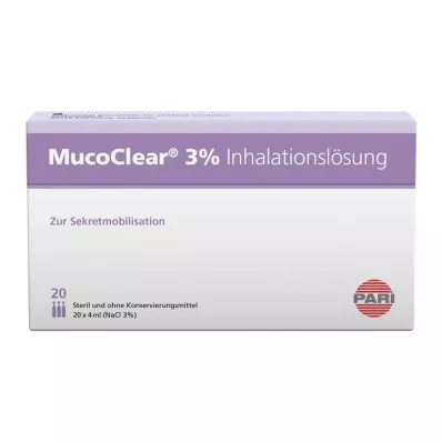 MUCOCLEAR 3% NaCl inhalationslösning, 20X4 ml