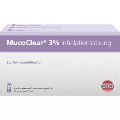 MUCOCLEAR 3% NaCl inhalationslösning, 60X4 ml