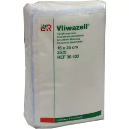VLIWAZELL Absorberande kompresser, icke-sterila 15x25 cm, 25 st