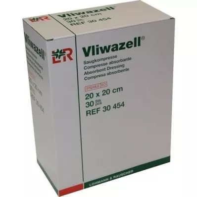 VLIWAZELL Absorberande kompresser sterila 20x20 cm, 30 st