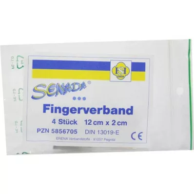 SENADA Fingerbandage 2x12 cm, 4 st