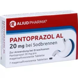 PANTOPRAZOL AL 20 mg mot halsbränna enterotabletter, 7 st
