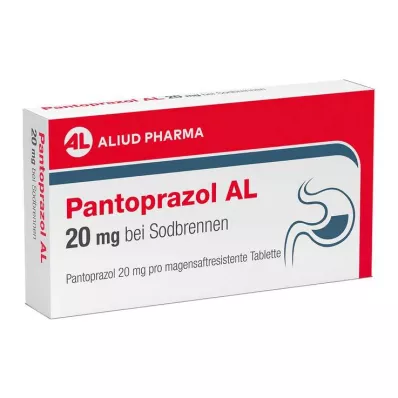 PANTOPRAZOL AL 20 mg mot halsbränna enterotabletter, 14 st