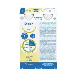 DIBEN DRINK Vanilj 1,5 kcal/ml, 4X200 ml