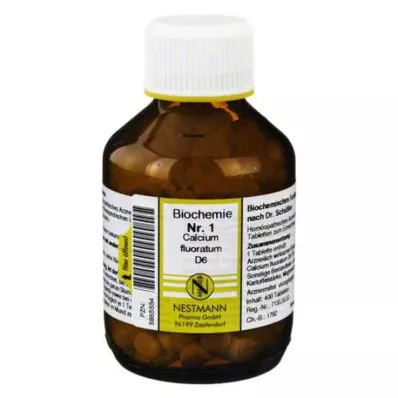 BIOCHEMIE 1 Kalciumfluoratum D 6 tabletter, 400 st