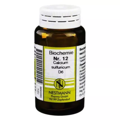 BIOCHEMIE 12 Calcium sulphuricum D 6 tabletter, 100 st