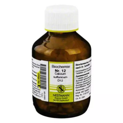 BIOCHEMIE Calcium sulphuricum D 12 tabletter, 400 st BIOCHEMIE Calcium sulphuricum D 12 tabletter, 400 st