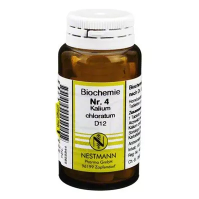 BIOCHEMIE 4 Kalium chloratum D 12 tabletter, 100 st