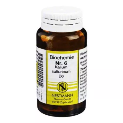 BIOCHEMIE 6 Kalium sulphuricum D 6 tabletter, 100 st BIOCHEMIE 6 Kalium sulphuricum D 6 tabletter, 100 st
