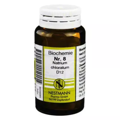BIOCHEMIE 8 Natrium chloratum D 12 tabletter, 100 st BIOCHEMIE 8 Natrium chloratum D 12 tabletter, 100 st