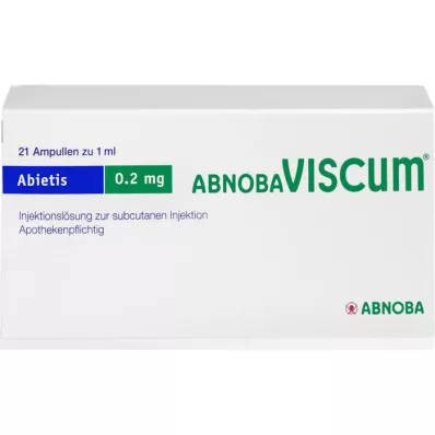 ABNOBAVISCUM Abietis 0,2 mg ampuller, 21 st