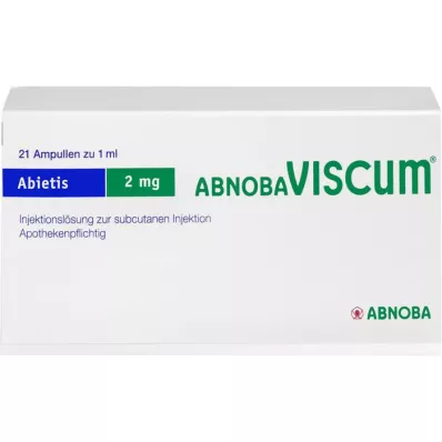ABNOBAVISCUM Abietis 2 mg ampuller, 21 st