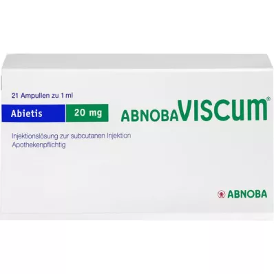 ABNOBAVISCUM Abietis 20 mg ampuller, 21 st