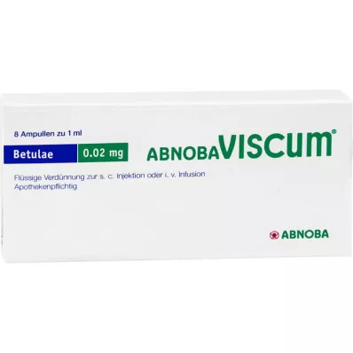 ABNOBAVISCUM Betulae 0,02 mg ampuller, 8 st