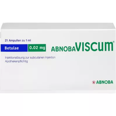 ABNOBAVISCUM Betulae 0,02 mg ampuller, 21 st